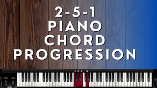 251 Chord Progression Piano Tutorial  Instructor  Emmanuel [upl. by Maclay]