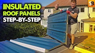 How To Fit Insulated Roof Panels  Easy DIY Guide [upl. by Stefanac]