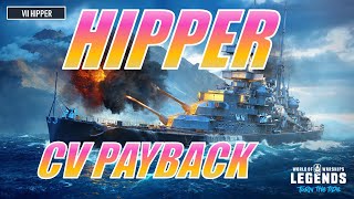 Hipper CV Payback World of Warships Legends [upl. by Heda736]