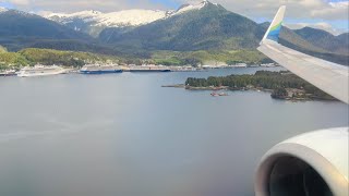 4K GORGEOUS Ketchikan Landing  Alaska Airlines  Boeing 737790  KTN [upl. by Gnim]