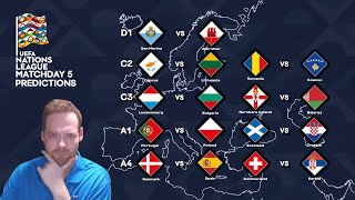 My UEFA Nations League Matchday 5 Predictions 151124 [upl. by Wandy260]