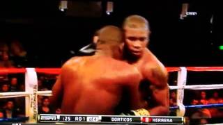 Yunier Dorticos vs Jose Luis Herrera 2nd Rond TKO [upl. by Ferro]