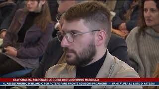 Campobasso assegnate le borse di studio mimmo massullo  Trsp  news del 131224 [upl. by Nosbig]