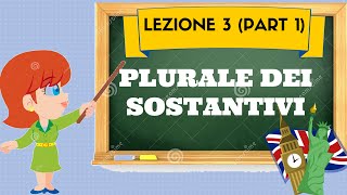 Corso di inglese 3 1 PLURALE DEI NOMI 1 [upl. by Averill]