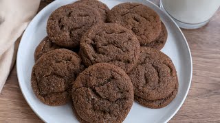 Chewy Chocolate Gingersnap Cookies Recipe [upl. by Ahseat]