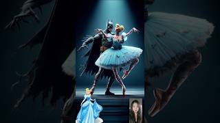 Princess Love Story Ballet With Batman ❤️ shorts princess disneyprincess [upl. by Keeler]