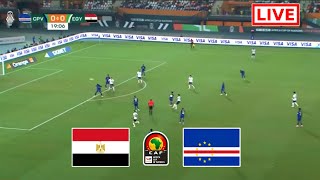 Live  Todays match between Egypt and Cape Verde African Cup of Nations gameplay pes21 [upl. by Kciremed399]