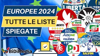 Tutte le liste spiegate  Elezioni EUROPEE 2024 [upl. by Gonagle]