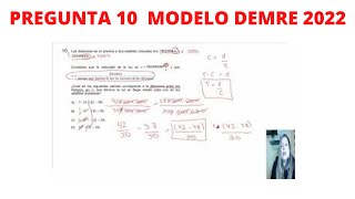 Resolución Modelo PDT Matemática DEMRE Admisión 2022 PREGUNTA 10 [upl. by Alayne]