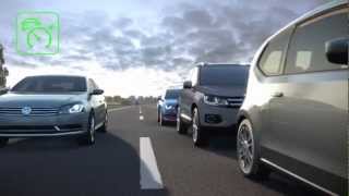 VW Golf 7  Animation Automatische Distanzregelung ACC 2013 [upl. by Neirual]