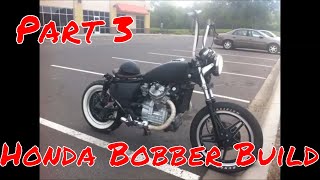 HONDA CX500 BOBBER PROJECT  Bike Build 3 [upl. by Noet381]