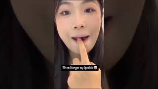 Korean lipstick 💄 hacks makeup hack shorts viralBBeauty348 [upl. by Ennoitna]