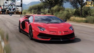 Lamborghini Aventador SVJ  Forza Horizon 5  Logitech G29 Gameplay [upl. by Wojcik]