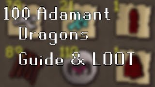 OSRS Adamant Dragon Guide  Loot from 100 Kills  Potential Money Maker [upl. by Aryn]