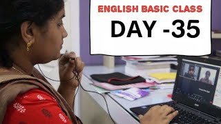 BASIC ENGLISH CLASS DAY 35 10122021 [upl. by Sherj]