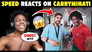 😱 Ishowspeed Reacts to Carryminatis MR BEAST PARODY   CarryMinati  Purav Jha [upl. by Wendolyn]