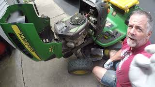 John Deere 145 Oil Change [upl. by Repsihw]