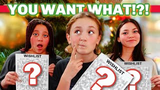 You Want What  Wish Lists  What do they want for Christmas [upl. by Nylissej]