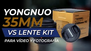 Yongnuo 35mm vs lente de Kit Canon ¿Es tan buenomalo como dicen [upl. by Oiragelo794]