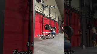 CrossFit EMOM crossfit fitness weightlifting squat [upl. by Thetis917]