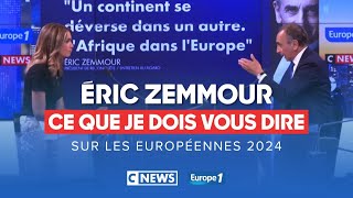 Eric Zemmour sur CNEWS  Marion Maréchal sera tête de liste Reconquête aux Européennes 2024 [upl. by Nnednarb]