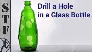 How to Drill a hole in a Glass Bottle  The Easy Way [upl. by Nerine]