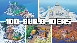 100 Build Ideas for Your Minecraft Survival World [upl. by Aneehsat999]