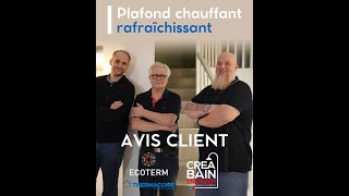 Le plafond chauffant rafraîchissant Pose et avis client [upl. by Ainavi]