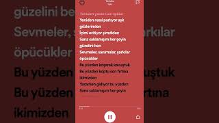 Yalın  Yeniden  Speedup Lyrics  spotify keşfet tiktok keşfetedüş [upl. by Greeley]