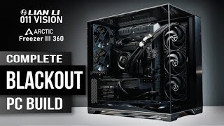 BLACKOUT PC BUILD  No RGB  Lian Li O11 Vision  Arctic  Core i7 14700k  Gigabyte RTX4070  Z790 [upl. by Brear]