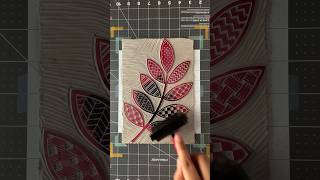 Linocut Art Print ASMR 🔊🌿 satisfying art asmr linocut printmaking artwork linoprint artist [upl. by Ohcamac47]