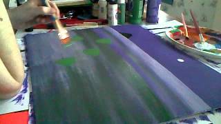 How to Paint an Abstract Acrylic Landscape for Beginners [upl. by Francoise]