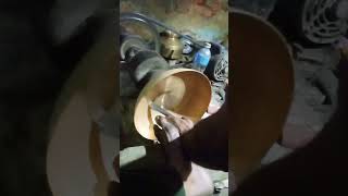 Pital ka khadahi kaise banta hai khadahi making process bartanwala youtube experiment [upl. by Neeloc]