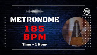 185 BPM Metronome  1 Hour [upl. by Eamaj]