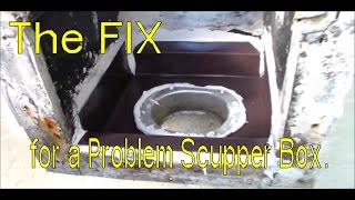 The Fix  Scupper Repair with Elastomeric Coating and Sheet Metal 2 of 4 [upl. by Nwahsan]