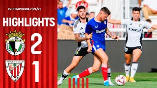 HIGHLIGHTS  Burgos CF 2 1 Athletic Club  Amistosos 202425 [upl. by Fried]