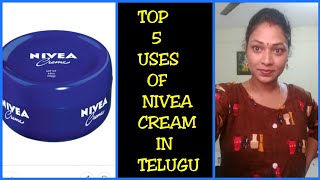 TOP 5 WAYS TO USES NIVEA CREAM IN TELUGUNIVEA తో అందాన్ని పెంచుకోండిMANA INTY TIPS [upl. by Jelks59]