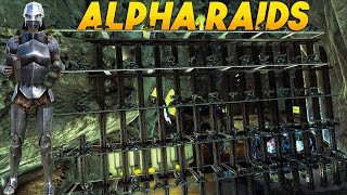 The Most Broken Strategy To RAID ALPHA Bases  ARK [upl. by Gotcher]