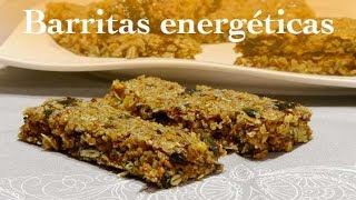 Cómo hacer BARRITAS ENERGÉTICAS saludables de avena RECETAS caseras y veganas ⚡Snacks saludables [upl. by Yerac]