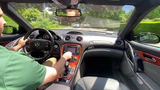 2003 Mercedes SL55 AMG Driving Video [upl. by Aliakam]