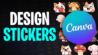 How to Make Stickers on Canva to Sell on Etsy  Canva Easy Tutorial 2024 [upl. by Seldon890]