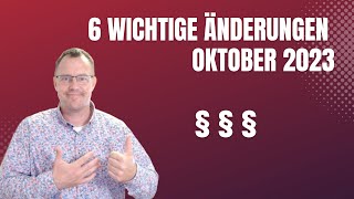 Rentner aufgepasst 6 wichtige Änderungen im Monat Oktober 2023 [upl. by Knowling626]