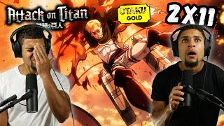 CHARGE  Attack On Titan  2x11 REACTION [upl. by Irehc]