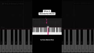 What A Wonderful World piano shorts [upl. by Nilekcaj]