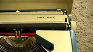 IMPERIAL PORTABLE TYPEWRITER MANUAL TABOMATIC [upl. by Eixor414]