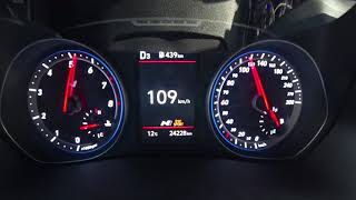 Veloster N DCT 0 200 kph Test w Launch Control [upl. by Onitram]