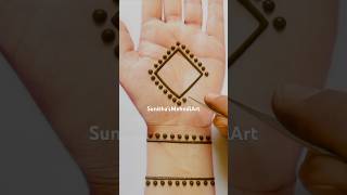 Easy Simple Dotted Mandala Mehndi Design sunithasmehndiart mehndi mandala easymehndi trending [upl. by Elad]