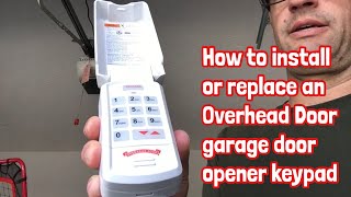 Dad Installs a Garage Door Keypad Overhead Door [upl. by Drofiar]