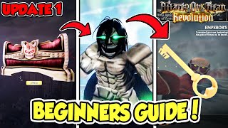 AOT Revolution UPDATE 1 Best Beginners Guide How To Get SerumResonanceClanCodesEtc [upl. by Gerladina]