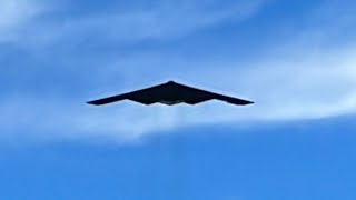 USAF B2 Spirit Stealth Bomber Flyover  January 1 2024 [upl. by Walls]